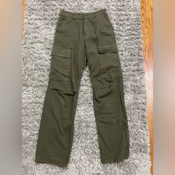 Zara Green Cargo Pants - Picture 1 of 4